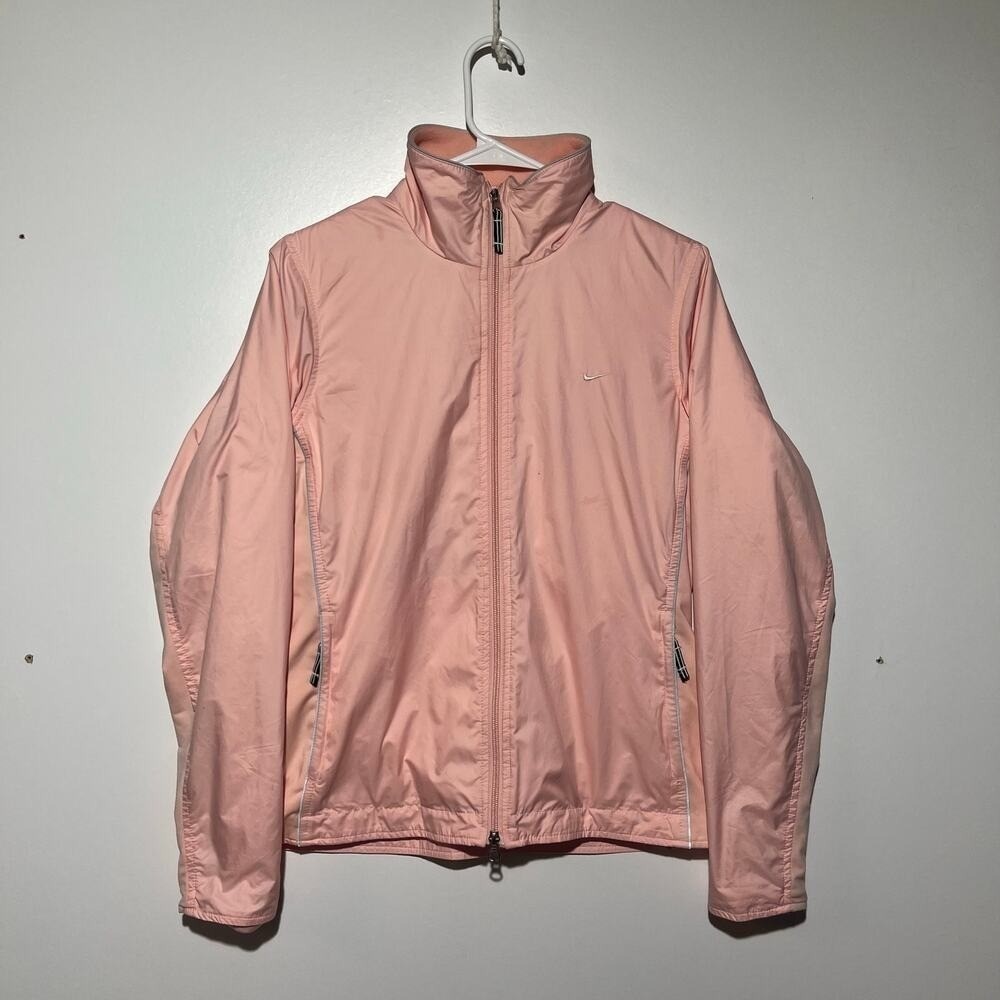 Vintage Y2K Nike Soft Pink Cozy Full Zip Jacket Womens Size Medium
